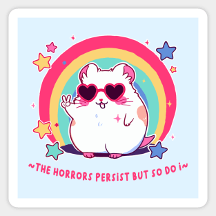 the horrors persist hamster Sticker